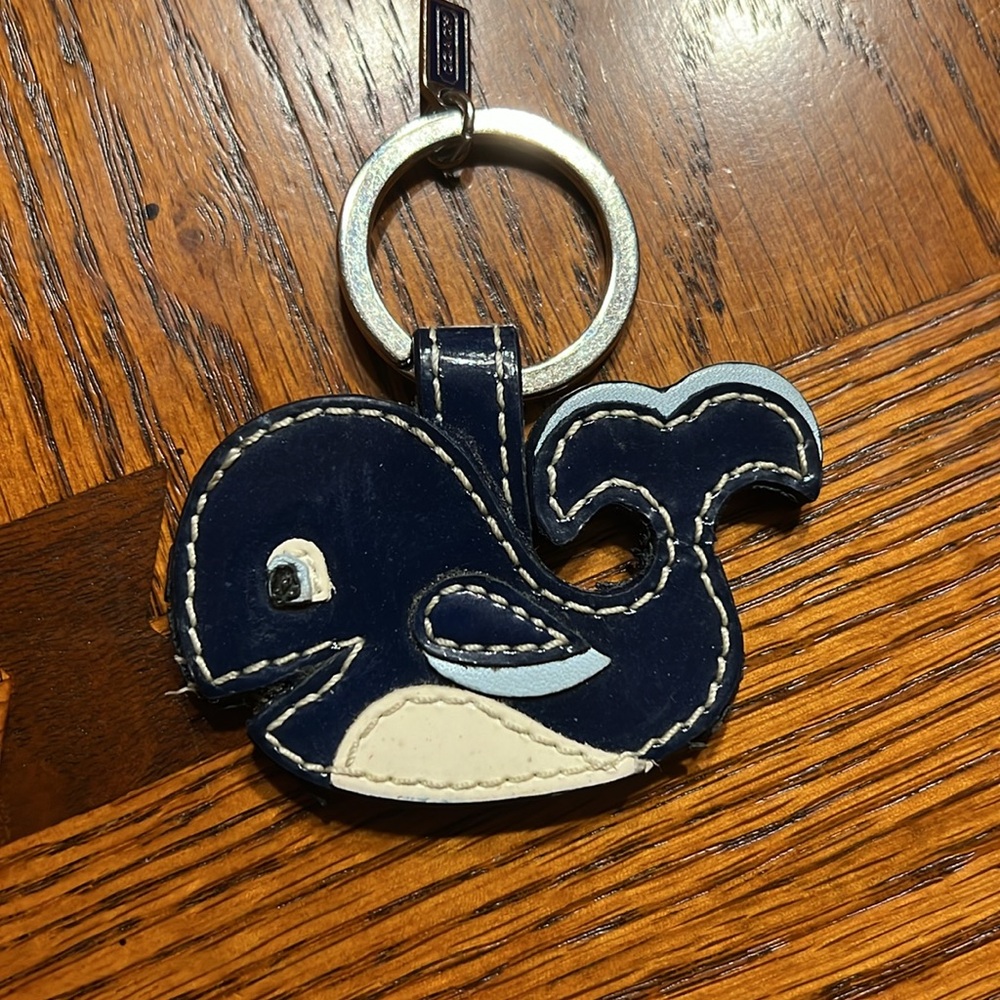 Coach Happy Whale Key Fob